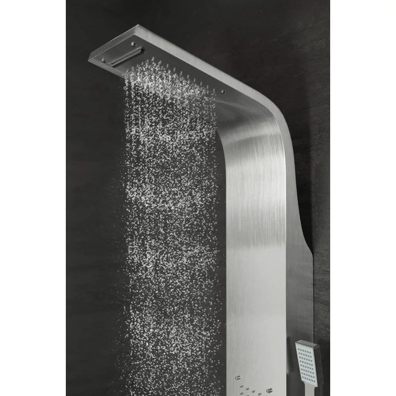 Bologna || Silver Panel duș, oțel inoxidabil