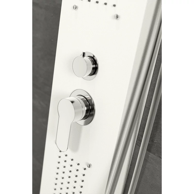 Bologna WHITE Panel duș, oțel inoxidabil