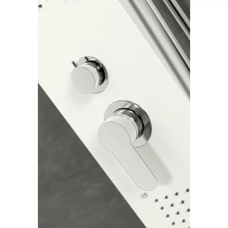 Merin WHITE Panel duș, oțel inoxidabil