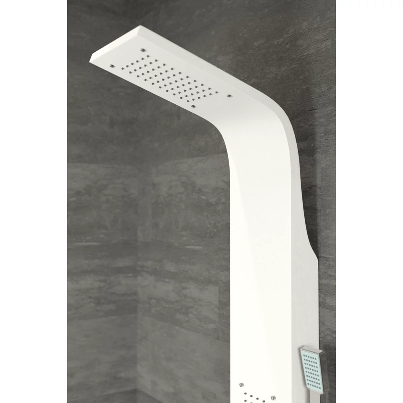 Merin WHITE Panel duș, oțel inoxidabil