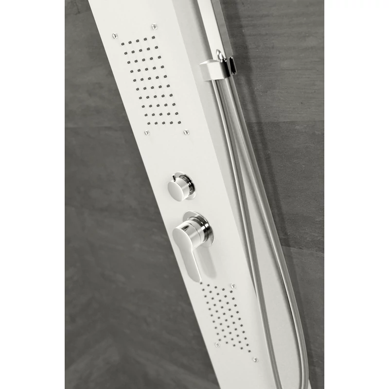 Merin || WHITE Panel duș, oțel inoxidabil
