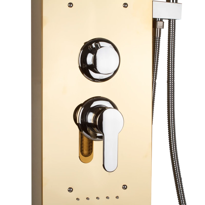 Gold || Panel duș, oțel inoxidabil