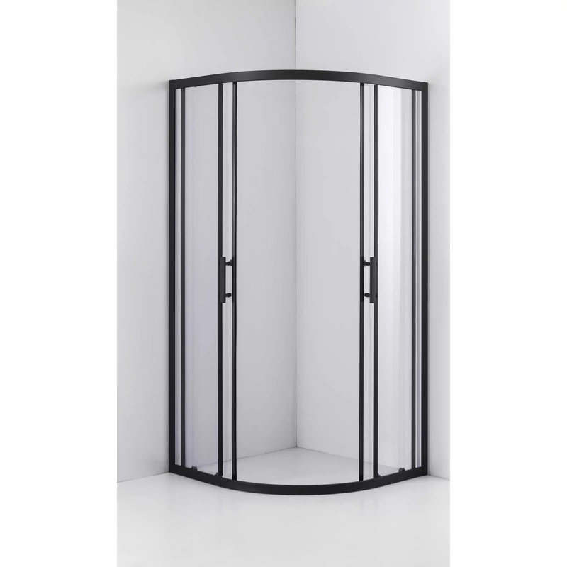 Avignon || 6mm Black curbată Cabină de duș 70*70 190cm