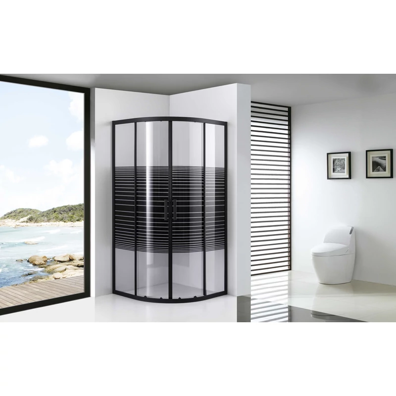 Avignon || 6mm Shadow curbată Cabină de duș 70*70 190cm
