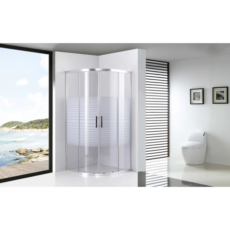 Avignon || 6mm White curbată Cabină de duș 70*70 190cm